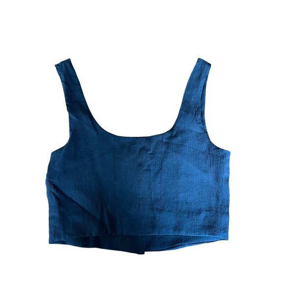 Jason Wu Womens Black Square Mother of Pearl Sleeveless Button Vest Crop Top Sma - Picture 10 of 14